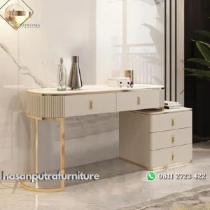 meja konsol / console table stainles mix modern luxury top barble Indonesia Furniture