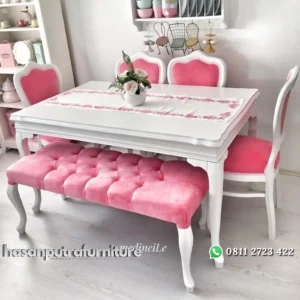 Kursi makan klasik terbaru kursi makan duco kayu custom Indonesia Furniture