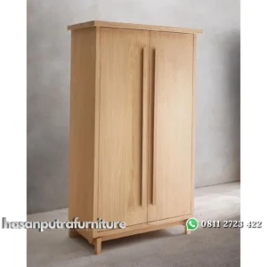 Almari pakaian kayu jati warna bleacing terbaru lemari pakaian modern Indonesia Furniture