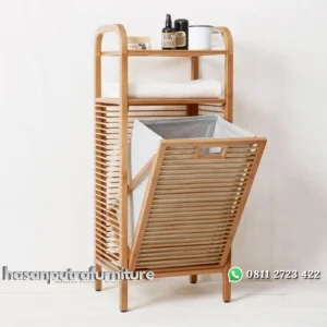 Rak kayu jati terbaru finishing natural rak model jari2 Indonesia Furniture
