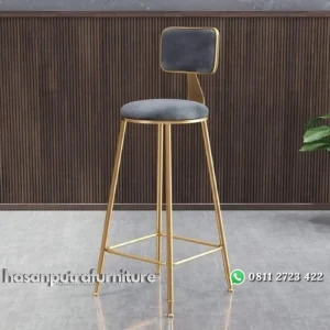 Kursi bar besi terbaru finishing gold kursi bar modern Indonesia Furniture