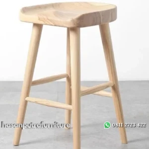 Kursi bar kayu jati dudukan tebal bar stool terbaru Indonesia Furniture