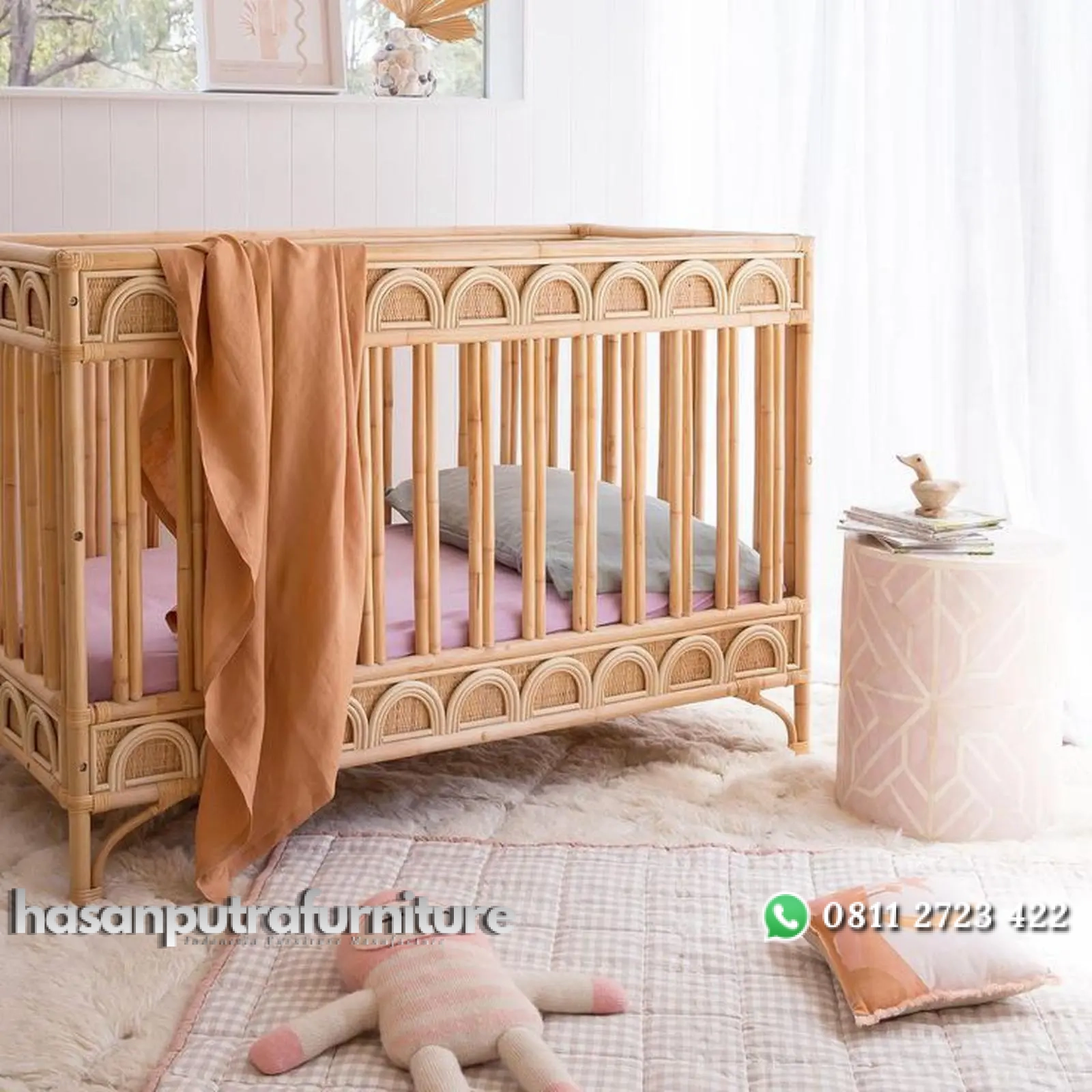 Ranjang bayi rotan alami box bayi kekinian tempat tidur bayi Indonesia Furniture 1 Ranjang bayi rotan alami box bayi kekinian tempat tidur bayi Indonesia Furniture