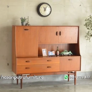Bufet retro kayu jati terbaru rak terbaik Indonesia Furniture