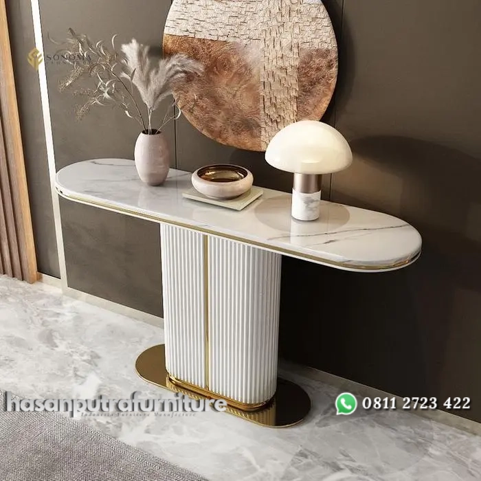 meja konsol / console table stainless modern luxury top marble premium Indonesia Furniture 2 meja konsol / console table stainless modern luxury top marble premium Indonesia Furniture - Gambar 2
