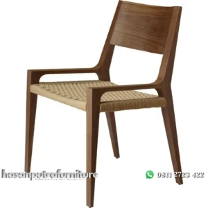 Kursi cafe lengan terbaru kursi cafe kayu jati kombinasi lum Indonesia Furniture