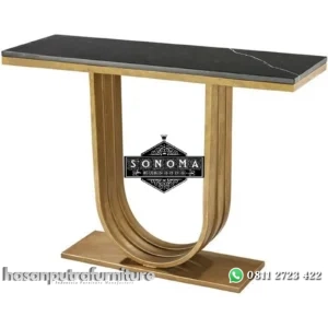 meja konsol stainless gold dove top marble ( meja hias, meja pajangan) Indonesia Furniture