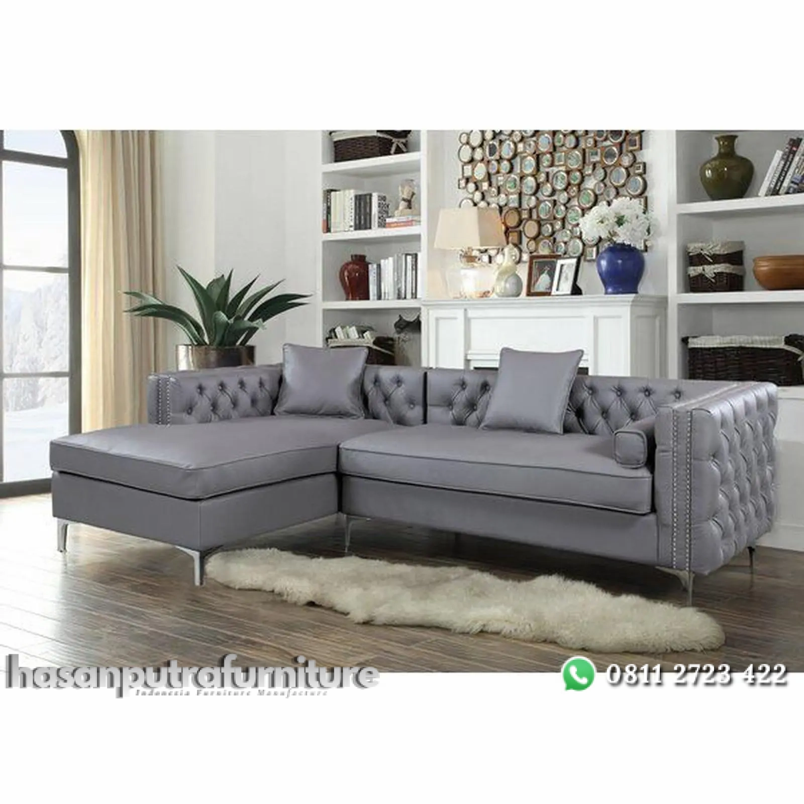 Sofa L terbaru kaki besi bahan jok oscar sofa tamu terbaik Indonesia Furniture 1 Sofa L terbaru kaki besi bahan jok oscar sofa tamu terbaik Indonesia Furniture