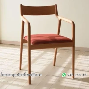 Kursi cafe terbaru dudukan busa kotak kayu jati Indonesia Furniture