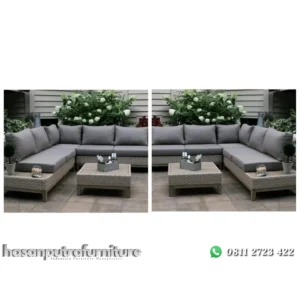 DP set sofa custom rotan sintetis outdoor (pesanan pribadi) Indonesia Furniture