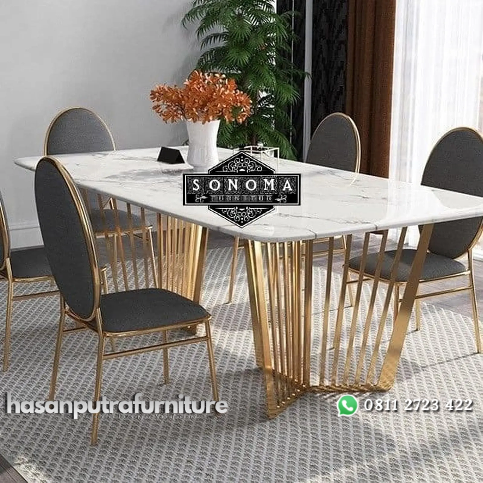 meja makan stainles gold jari ( dipan ukir, sofa tamu, nakas jati) Indonesia Furniture 1 meja makan stainles gold jari ( dipan ukir, sofa tamu, nakas jati) Indonesia Furniture