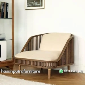 Kursi santai single kayu jati tua kursi teras jumbo terbaik Indonesia Furniture