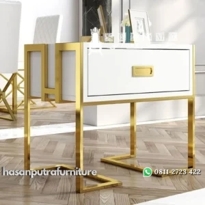 nakas stainless gold new model ( meja pojok, meja ruang tamu ) Indonesia Furniture