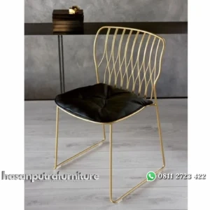 Kursi cafe besi jari2 dudukan jok oscar kursi makan modern Indonesia Furniture