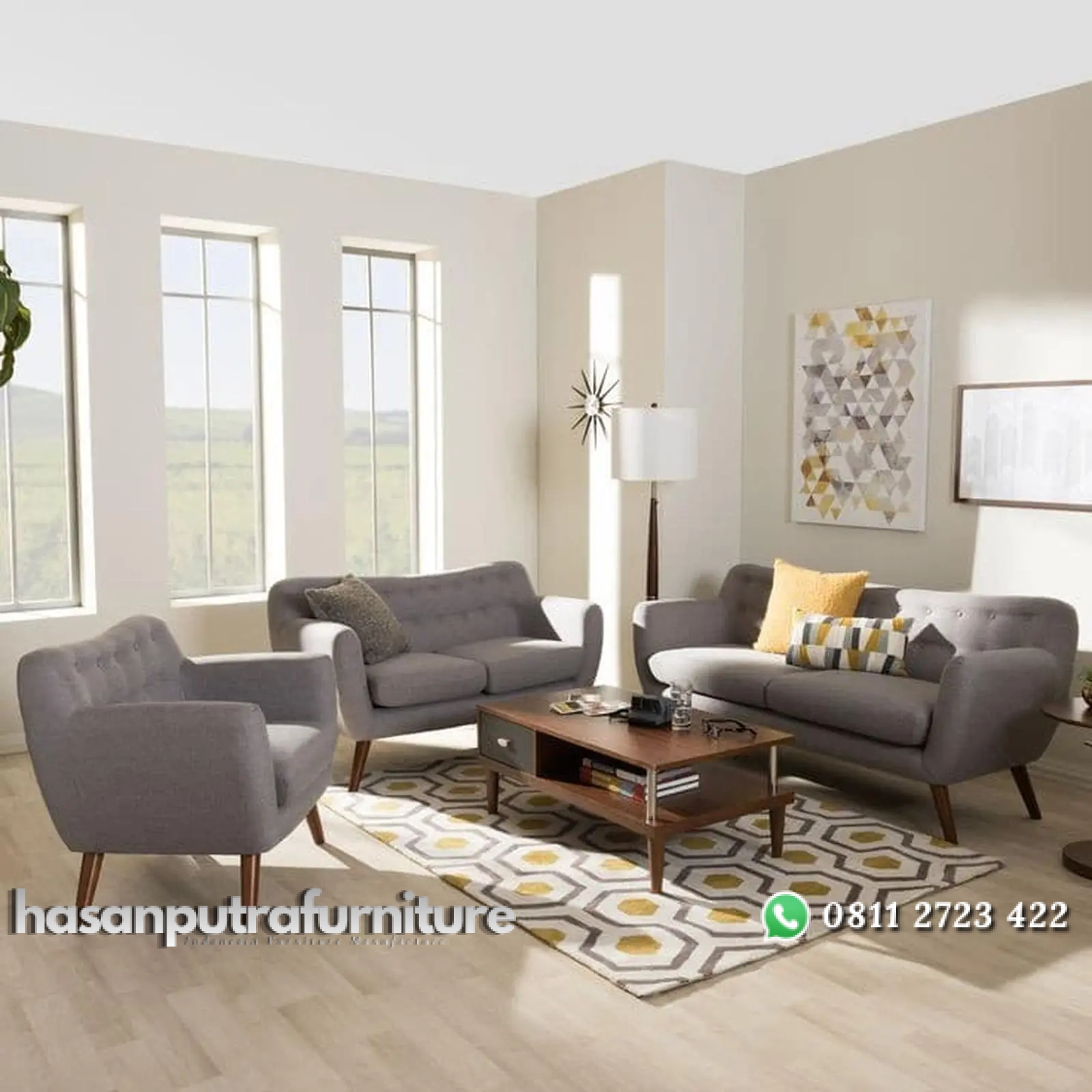 Set sofa retro terbaik kursi sofa santai tambah meja multifungsi Indonesia Furniture 1 Set sofa retro terbaik kursi sofa santai tambah meja multifungsi Indonesia Furniture