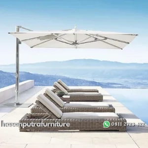Kursi lonjer terbaru kursi pantai rotan sintetis kursi modern Indonesia Furniture