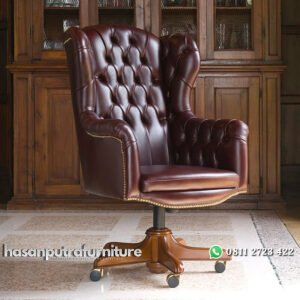 Kursi Kantor Direktur Dari Kayu Jati Dan Hidrolik Hasan Putra Furniture Jepara - Indonesia Furniture
