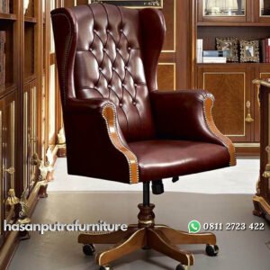 Kursi Kantor Diretur Jati Dengan Hidrolik Terbaru Hasan Putra Furniture Jepara - Indonesia Furniture