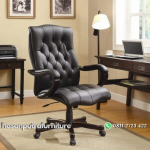 Kursi Kantor Direktur Jati Blersia Hasan Putra Furniture Jepara - Indonesia Furniture