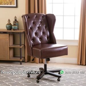 Kursi Kantor Jati Minimalis Sendok Hasan Putra Furniture Jepara - Indonesia Furniture
