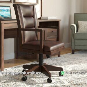 Kursi Kerja Kayu Minimalis Diablo Hasan Putra Furniture Jepara - Indonesia Furniture