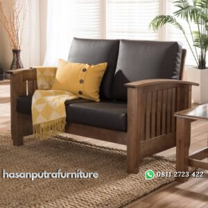 Kursi Tamu Kayu Jati 2 Seater Hasan Putra Furniture Jepara - Indonesia Furniture