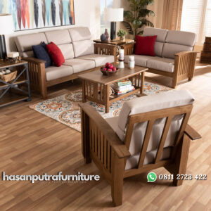 Kursi Tamu Kayu Jati Model Minimalis Terbaru Hasan Putra Furniture Jepara - Indonesia Furniture