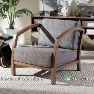 Kursi Tamu Minimalis 1 Seater Sorsi Hasan Putra Furniture Jepara - Indonesia Furniture