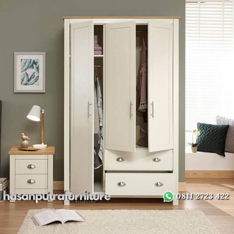 Lemari 3 Pintu Minimalis Model Putih Terbaru Hasan Putra Furniture Jepara - Indonesia Furniture 2 Lemari 3 Pintu Minimalis Model Putih Terbaru Hasan Putra Furniture Jepara - Indonesia Furniture - Gambar 2