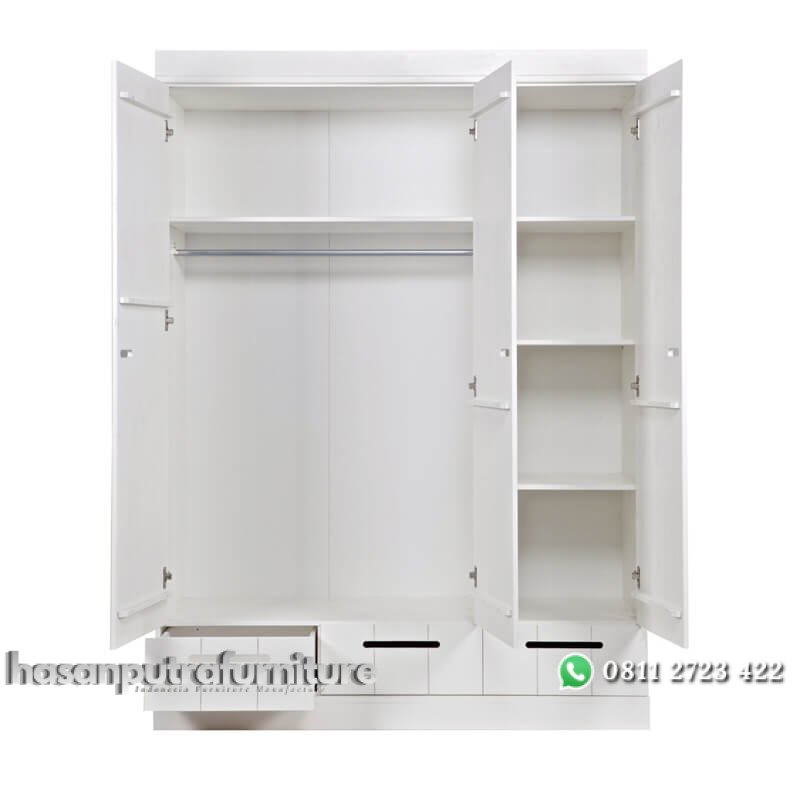 Lemari 3 Pintu Putih Model Minimalis 3 Laci Terbaru Hasan Putra Furniture Jepara - Indonesia Furniture 3 Lemari 3 Pintu Putih Model Minimalis 3 Laci Terbaru Hasan Putra Furniture Jepara - Indonesia Furniture - Gambar 3