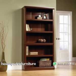 Lemari Buku Jati Jepara Abigail Model Terpopuler Hasan Putra Furniture Jepara - Indonesia Furniture