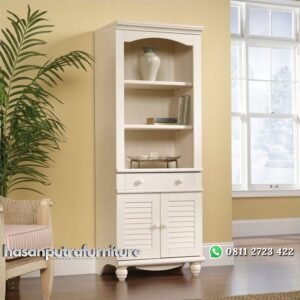 Lemari Buku Minimalis Kayu Model Krepyak Hasan Putra Furniture Jepara - Indonesia Furniture
