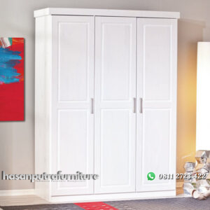 Lemari Pakaian 3 Pintu Model Minimalis Terbaru Hasan Putra Furniture Jepara - Indonesia Furniture