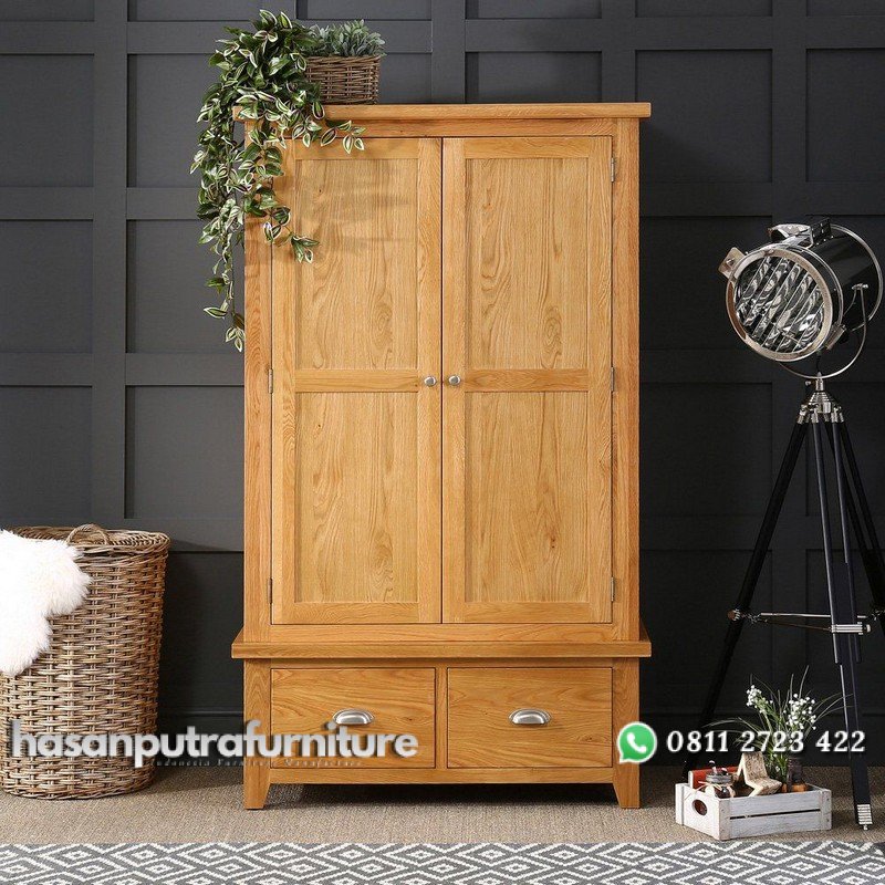 Lemari Pakaian Kayu Minimalis 2 Pintu Hasan Putra Furniture Jepara - Indonesia Furniture 1 Lemari Pakaian Kayu Minimalis 2 Pintu Hasan Putra Furniture Jepara - Indonesia Furniture