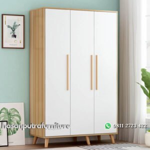 Lemari Pakaian Retro Terbaru Model Minimalis Hasan Putra Furniture Jepara - Indonesia Furniture