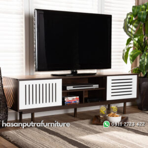 Meja TV Retro Model Minimalis Kayu Jati Terbaru Hasan Putra Furniture Jepara - Indonesia Furniture