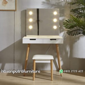 Meja Rias Terbaru Model Minimalis Kaki Retro Hasan Putra Furniture Jepara - Indonesia Furniture
