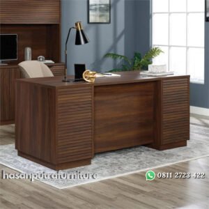 Meja Direktur Jati Modern Hasan Putra Furniture Jepara - Indonesia Furniture