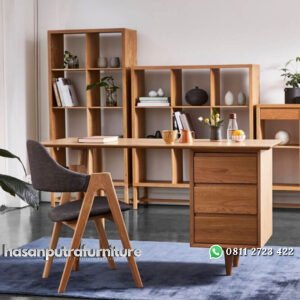 Meja Kantor Scandinavian Model Minimalis Jati Hasan Putra Furniture Jepara - Indonesia Furniture