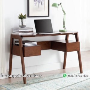 Meja Kerja Dari Kayu Jati Tarisa Model Terbaru Hasan Putra Furniture Jepara - Indonesia Furniture