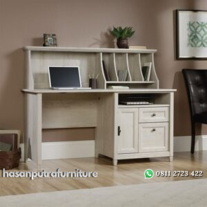 Meja Kerja Kayu Mindi Minimalis Natural Hasan Putra Furniture Jepara - Indonesia Furniture