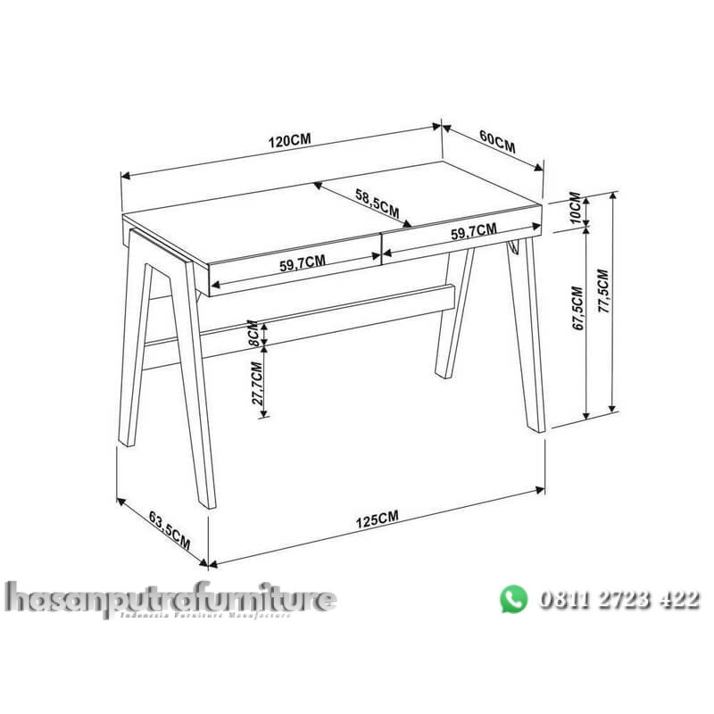 Meja Kerja Minimalis Modern Terbaru Dari Kayu Hasan Putra Furniture Jepara - Indonesia Furniture 4 Meja Kerja Minimalis Modern Terbaru Dari Kayu Hasan Putra Furniture Jepara - Indonesia Furniture - Gambar 4