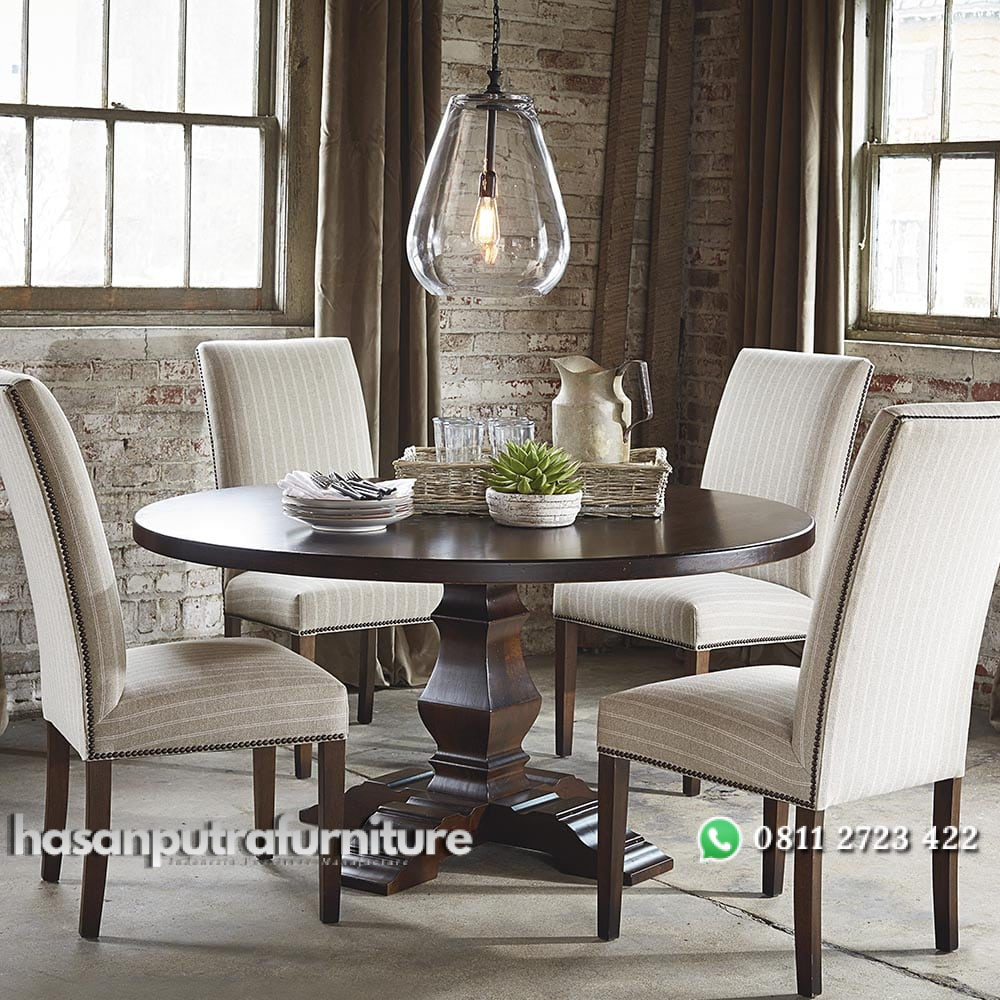 Meja Makan Bulat Kayu JH-ID 027 Hasan Putra Furniture Jepara - Indonesia Furniture 3 Meja Makan Bulat Kayu JH-ID 027 Hasan Putra Furniture Jepara - Indonesia Furniture - Gambar 3