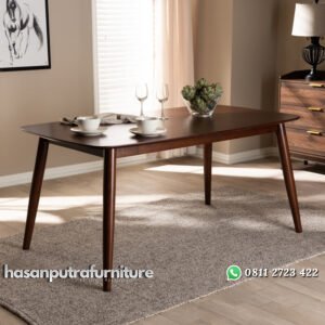 Meja Makan Kayu Jati Eco Model Minimalis Terbaru Hasan Putra Furniture Jepara - Indonesia Furniture