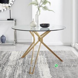 Meja Makan Stainless Model Minimalis Modern Hasan Putra Furniture Jepara - Indonesia Furniture