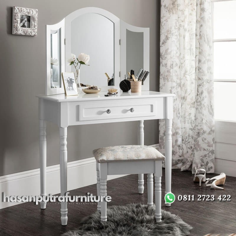Meja Rias Duco Putih Minimalis Gaya Baru Hasan Putra Furniture Jepara - Indonesia Furniture 2 Meja Rias Duco Putih Minimalis Gaya Baru Hasan Putra Furniture Jepara - Indonesia Furniture - Gambar 2