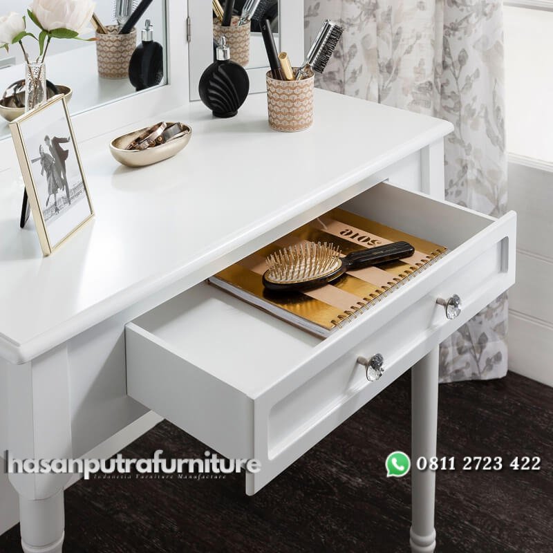 Meja Rias Duco Putih Minimalis Gaya Baru Hasan Putra Furniture Jepara - Indonesia Furniture 3 Meja Rias Duco Putih Minimalis Gaya Baru Hasan Putra Furniture Jepara - Indonesia Furniture - Gambar 3