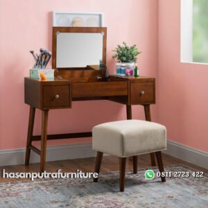 New Meja Rias Jati Japara Model Retro Minimalis Hasan Putra Furniture Jepara - Indonesia Furniture