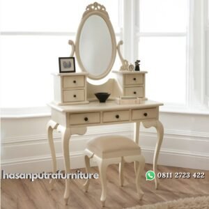 Meja Rias Kartini Rococo Putih Hasan Putra Furniture Jepara - Indonesia Furniture