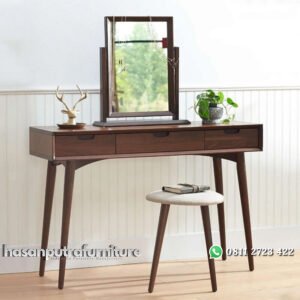 Meja Rias Kayu Jati Model Retro Minimalis Jepara Hasan Putra Furniture Jepara - Indonesia Furniture